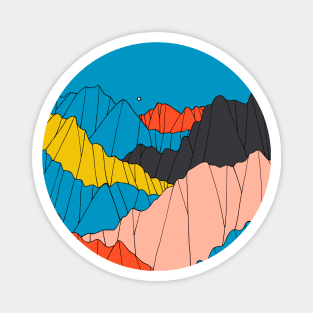 Outline rocks Magnet